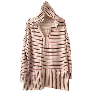 MELLO Day V-Neck Striped Hoodie (L15)